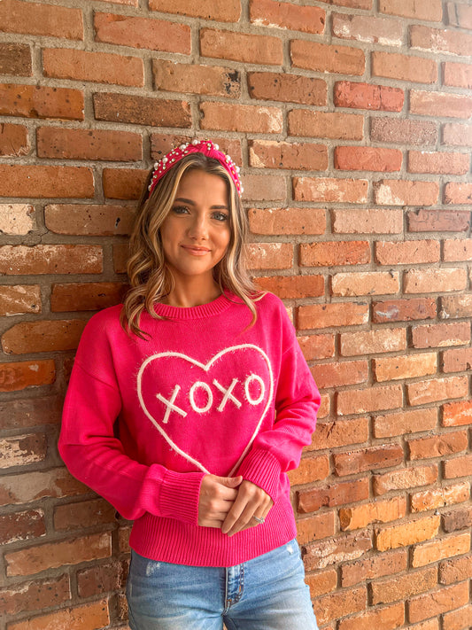 Xoxo tinsil sweater