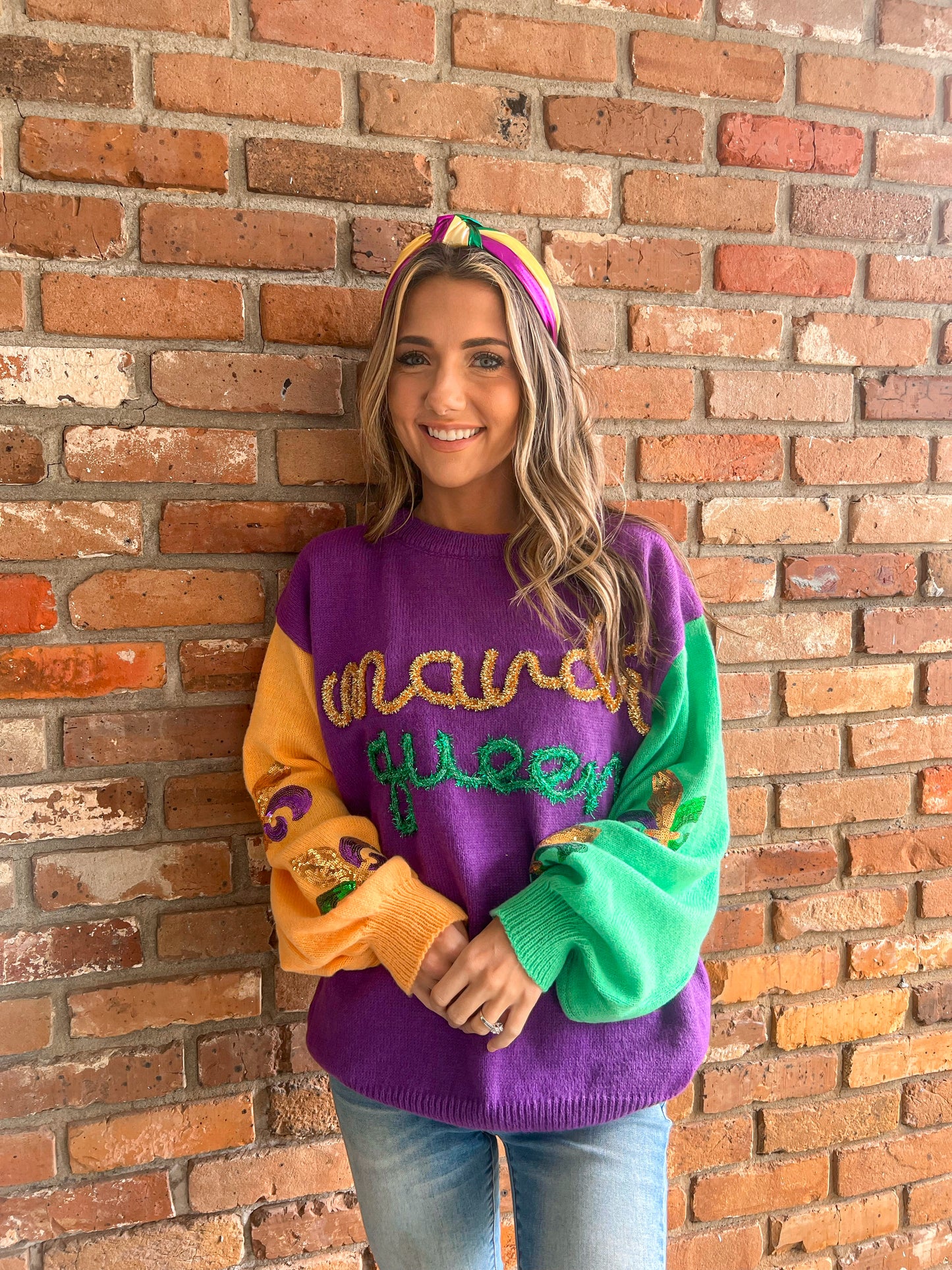 Mardi Queen sweater