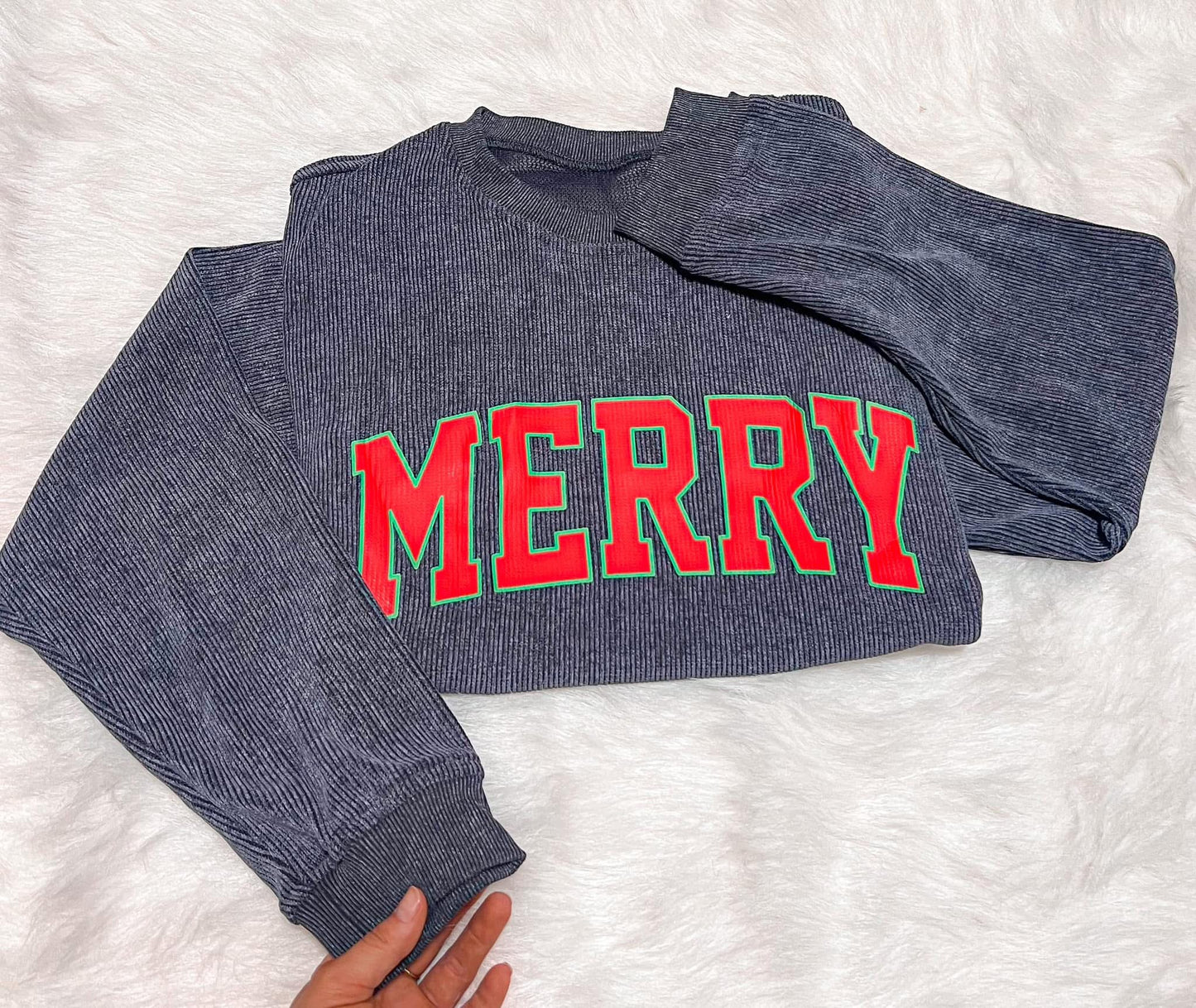 merry corded sweatshirt