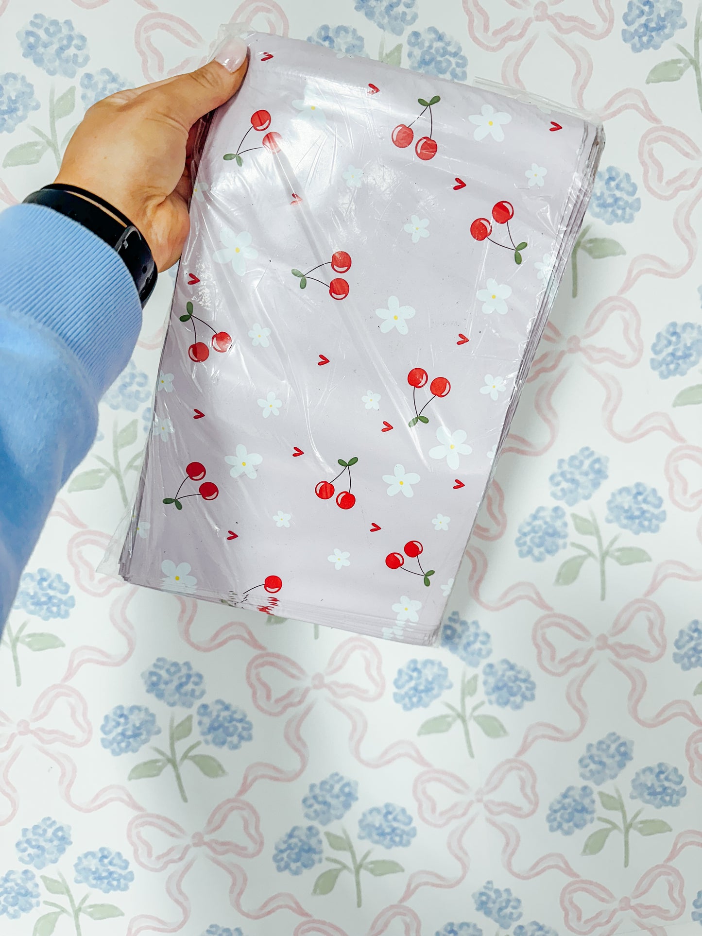 7.5x10.5 cherry floral