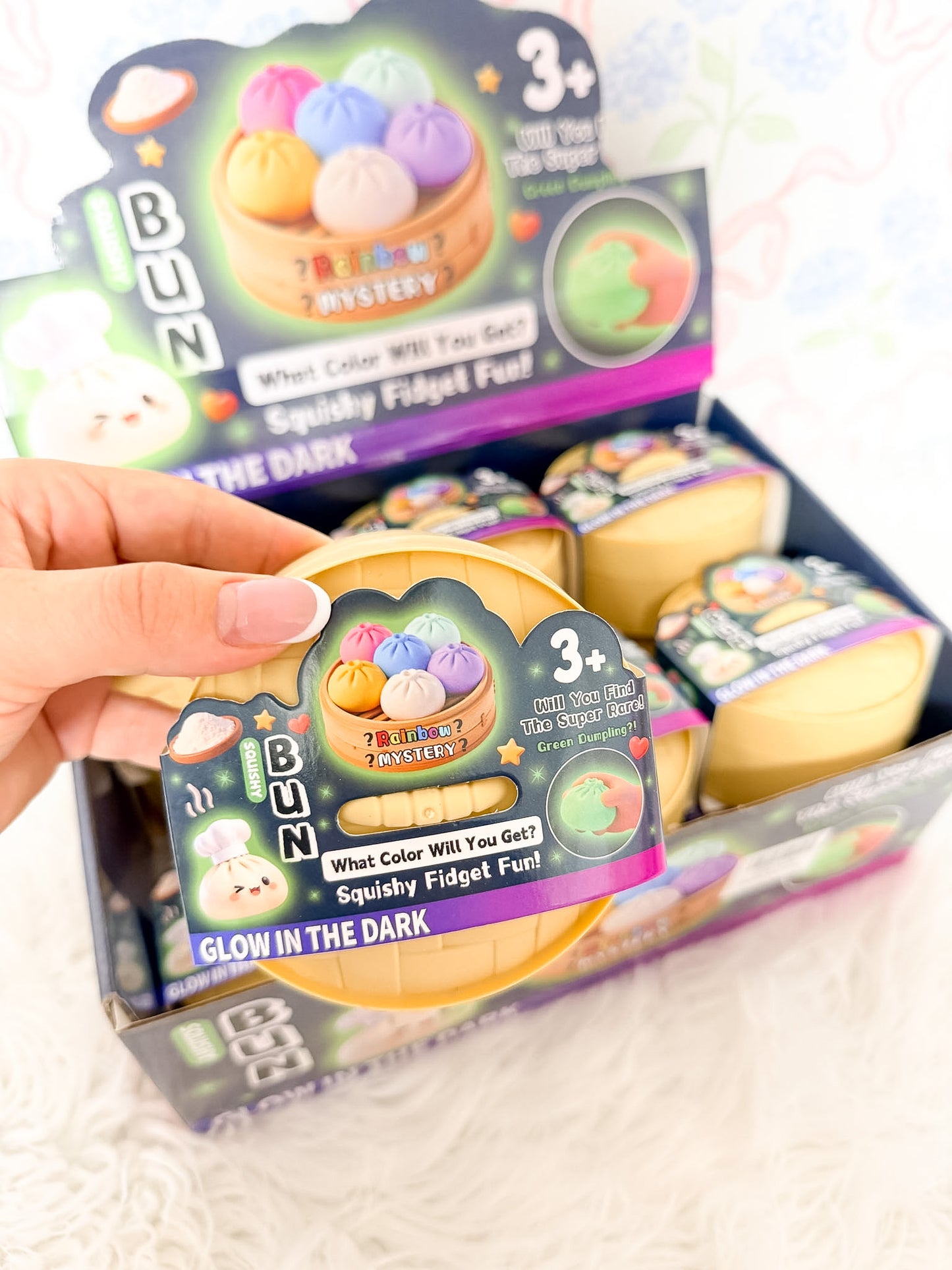 glow in the dark Mystery Squishy