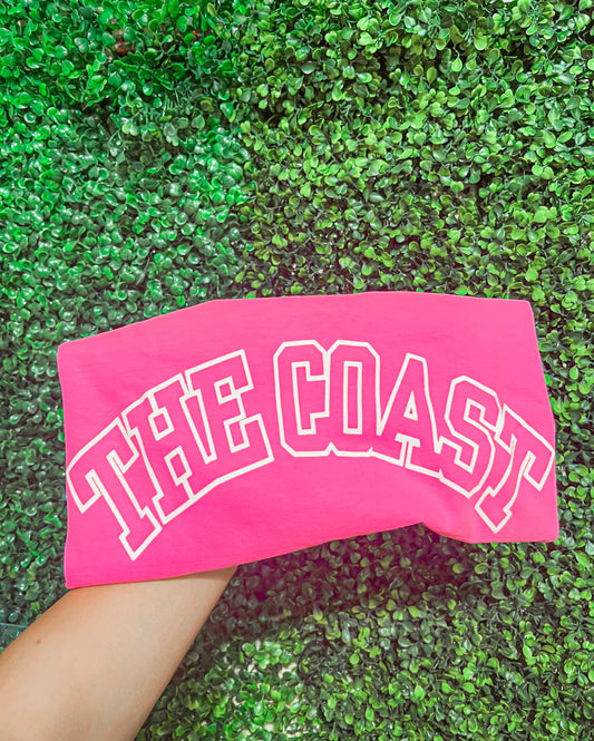 Neon pink THE COAST CC round