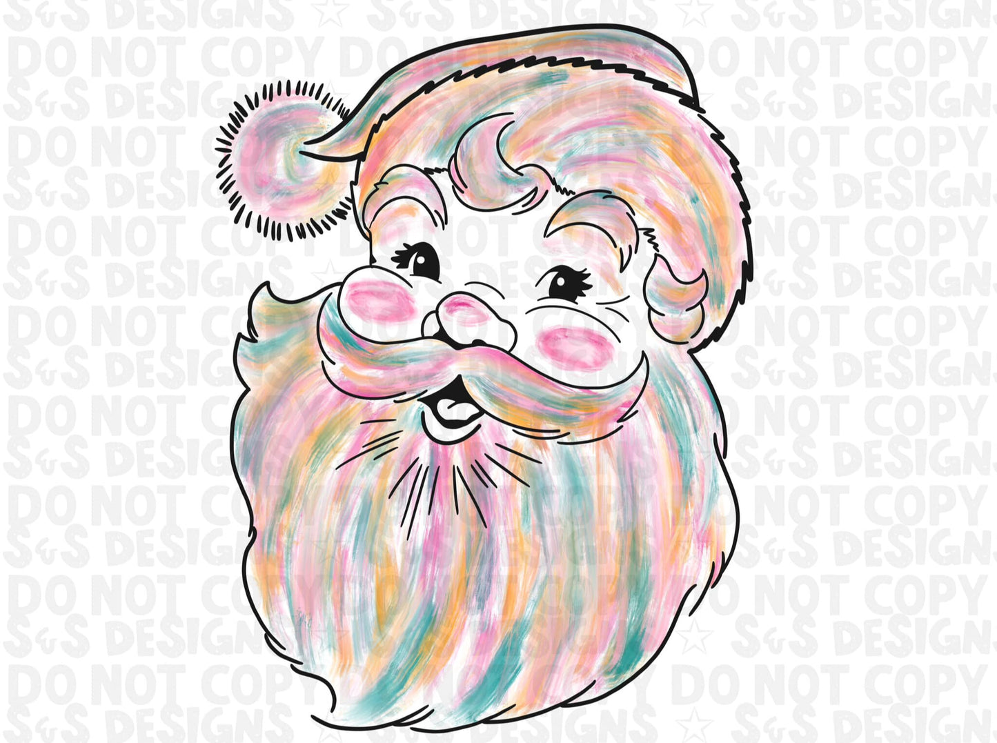 Santa Water Color