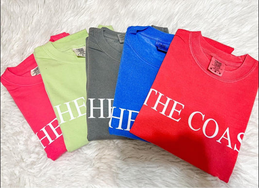 THE COAST comfort color tee