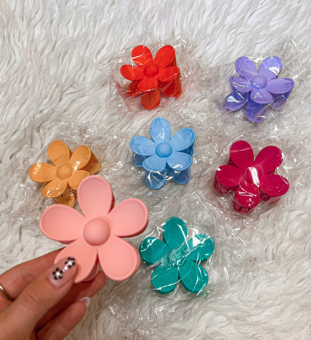 Flower Claw Clips