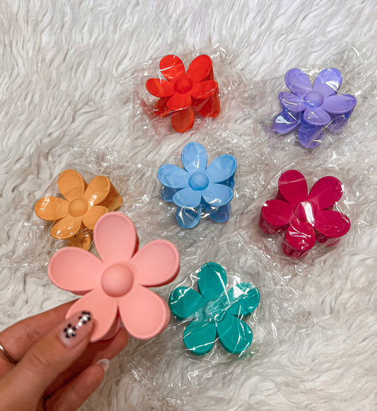 Flower Claw Clips