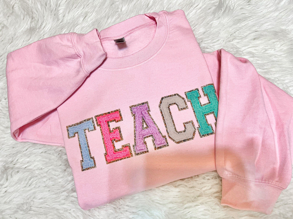 TEACH Sweatshirt faux patch