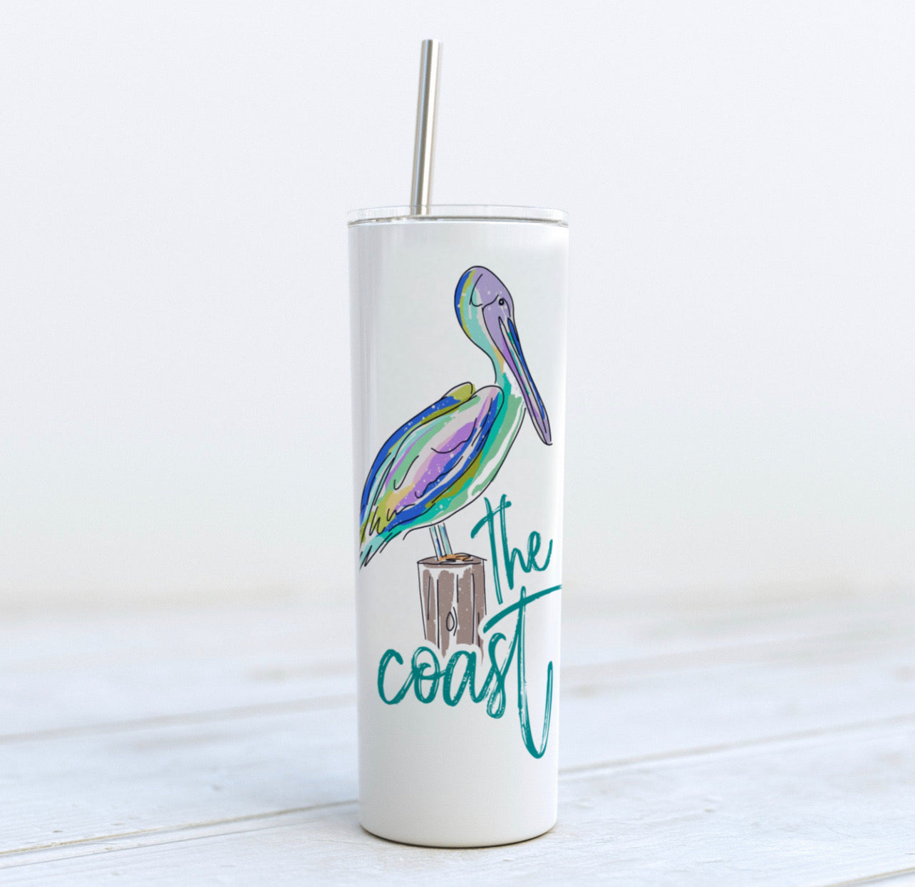 The coast pelican tumbler BLUE